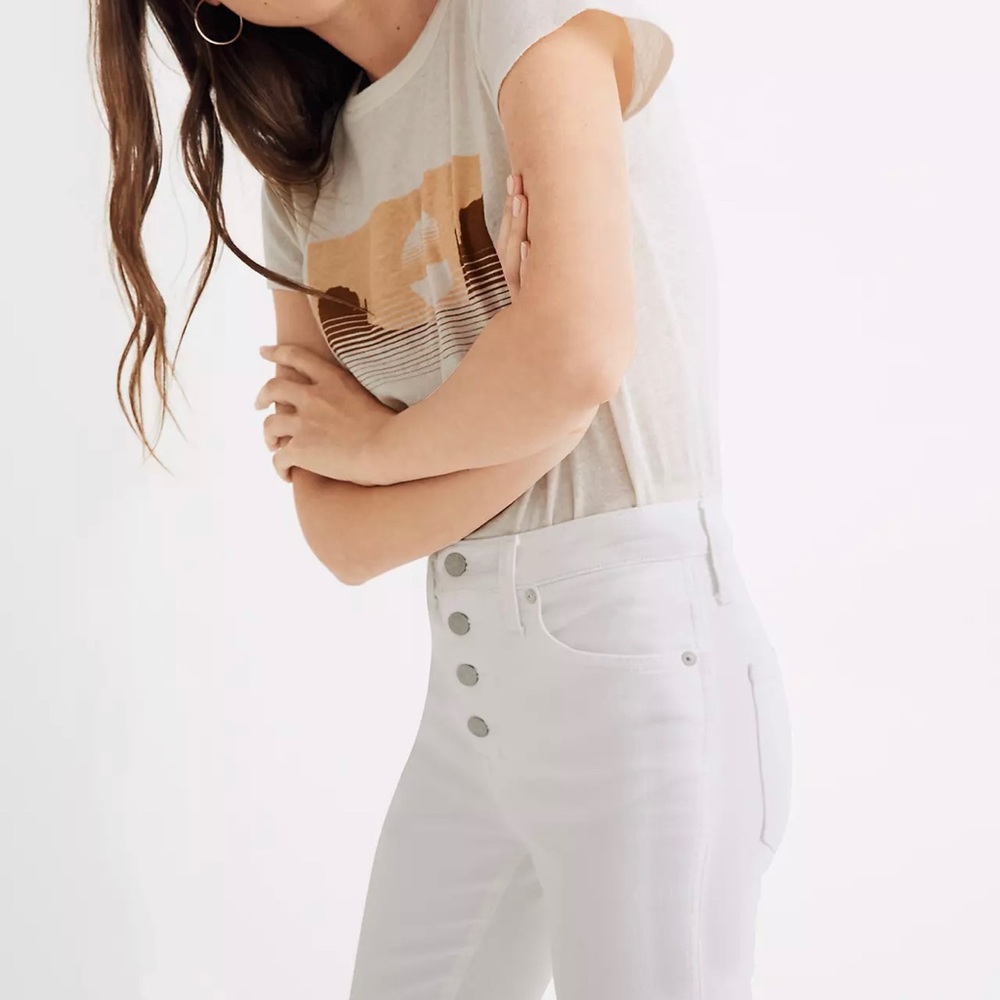 Madewell Curvy High-Rise Jeans: Button-Front Ed.